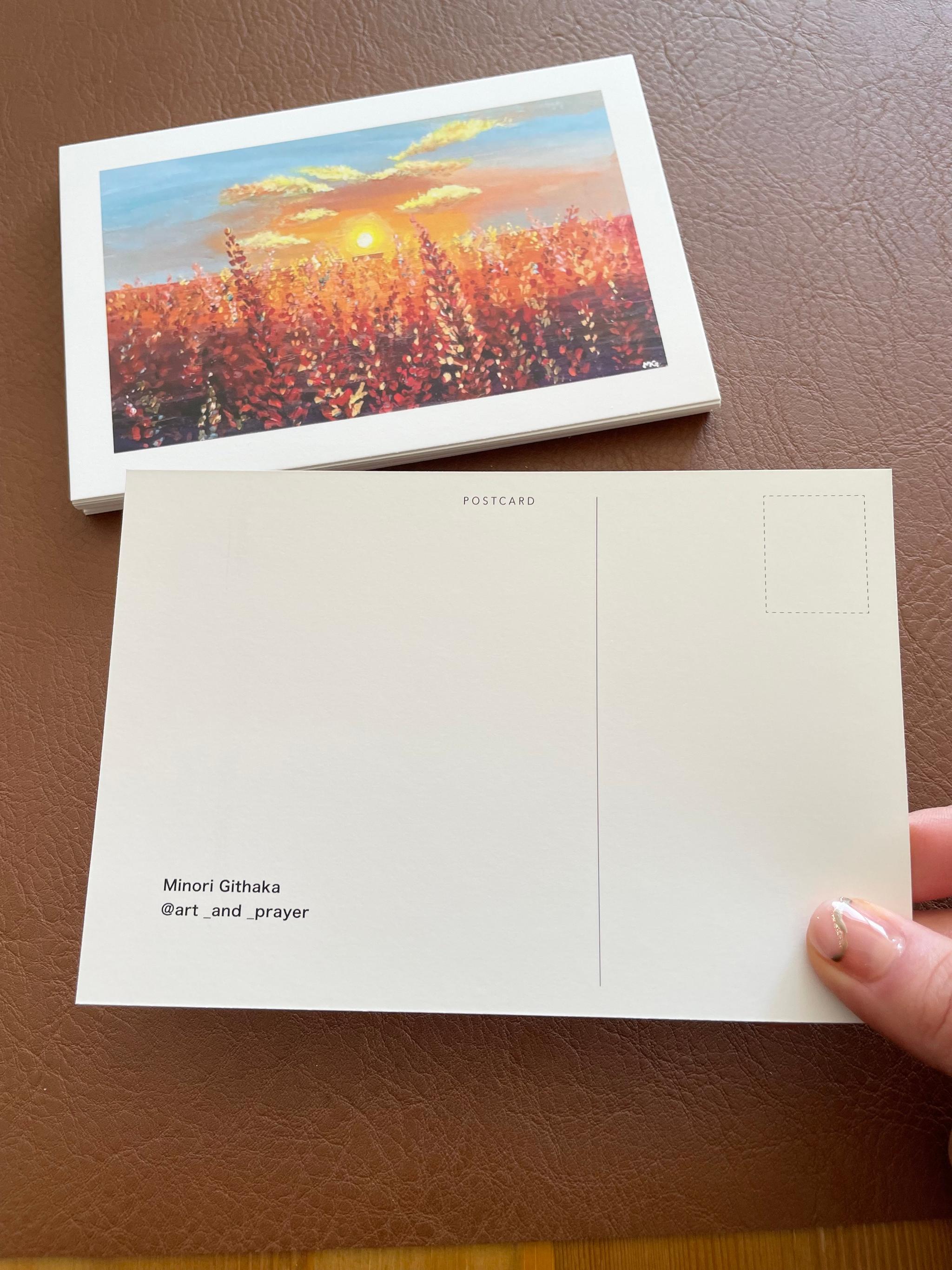 Tatu City, Kenyaアート，ケニアの景色のポストカード，ケニア, 日の出のアート, Kenya | 5枚目