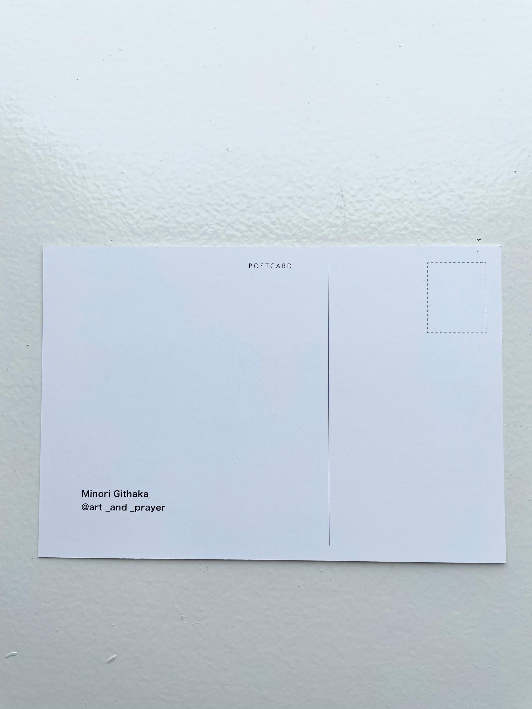 小ゾウと春の訪れ、ゾウ、ケニアのアート、アフリカンアニマル、ポストカード | 7枚目