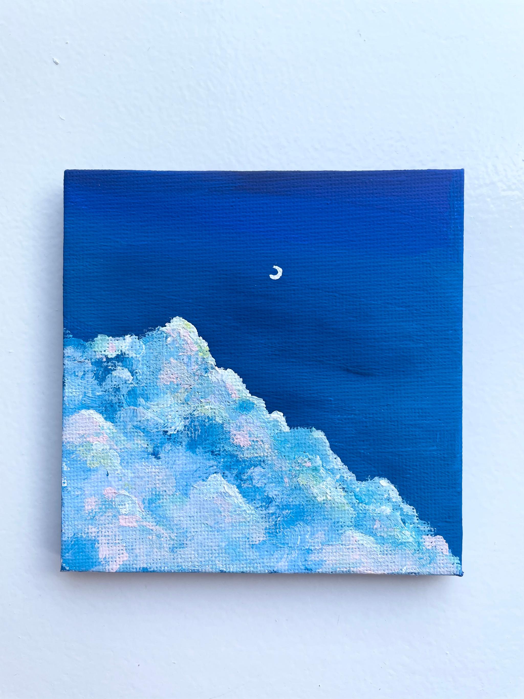 Blue sky, ブルーの空、ミニキャンバス、イーゼル付き | 4枚目