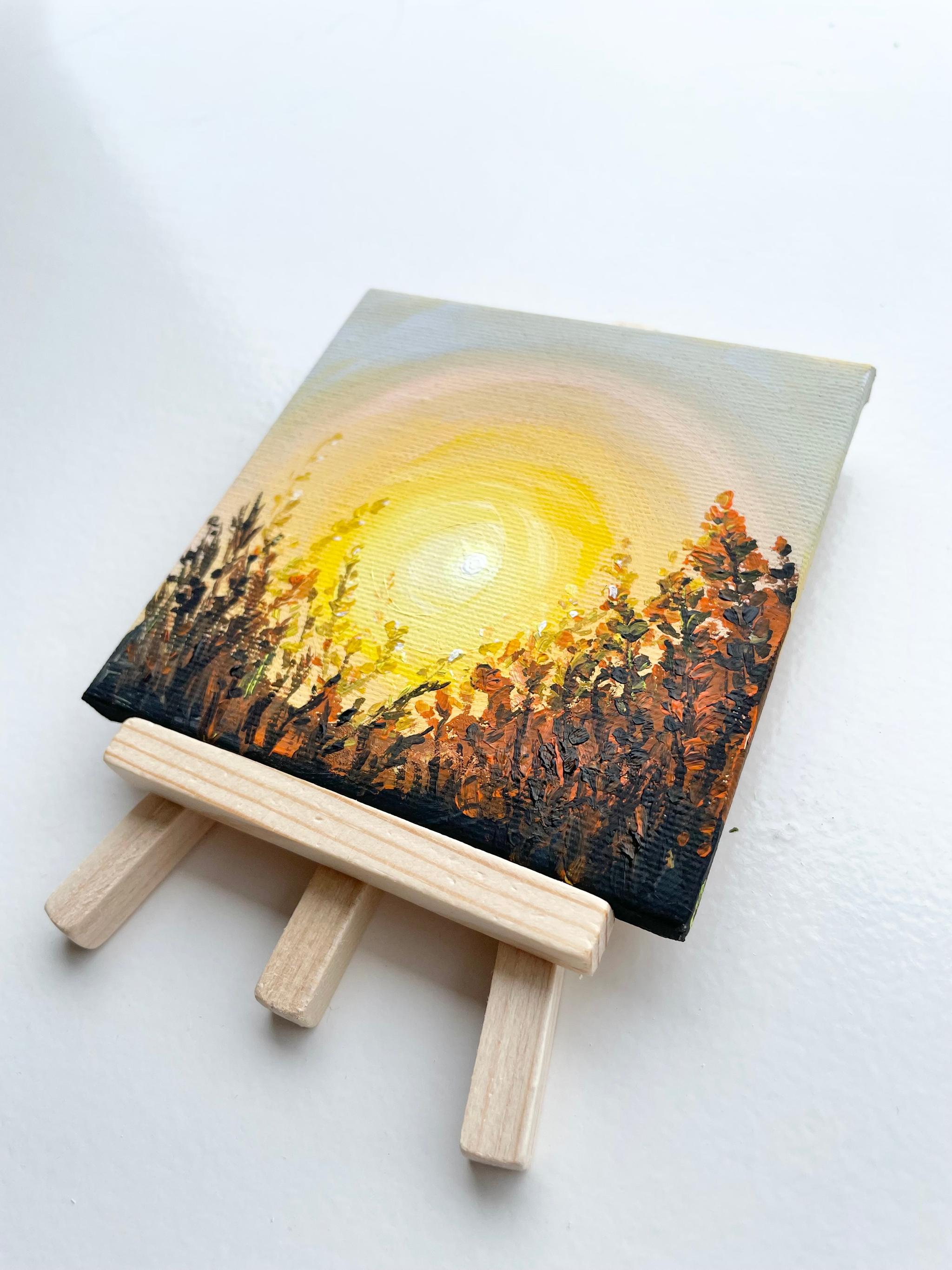 Sunset, Nairobi, ケニアの景色、ケニアのアート、イーゼル付き | 2枚目