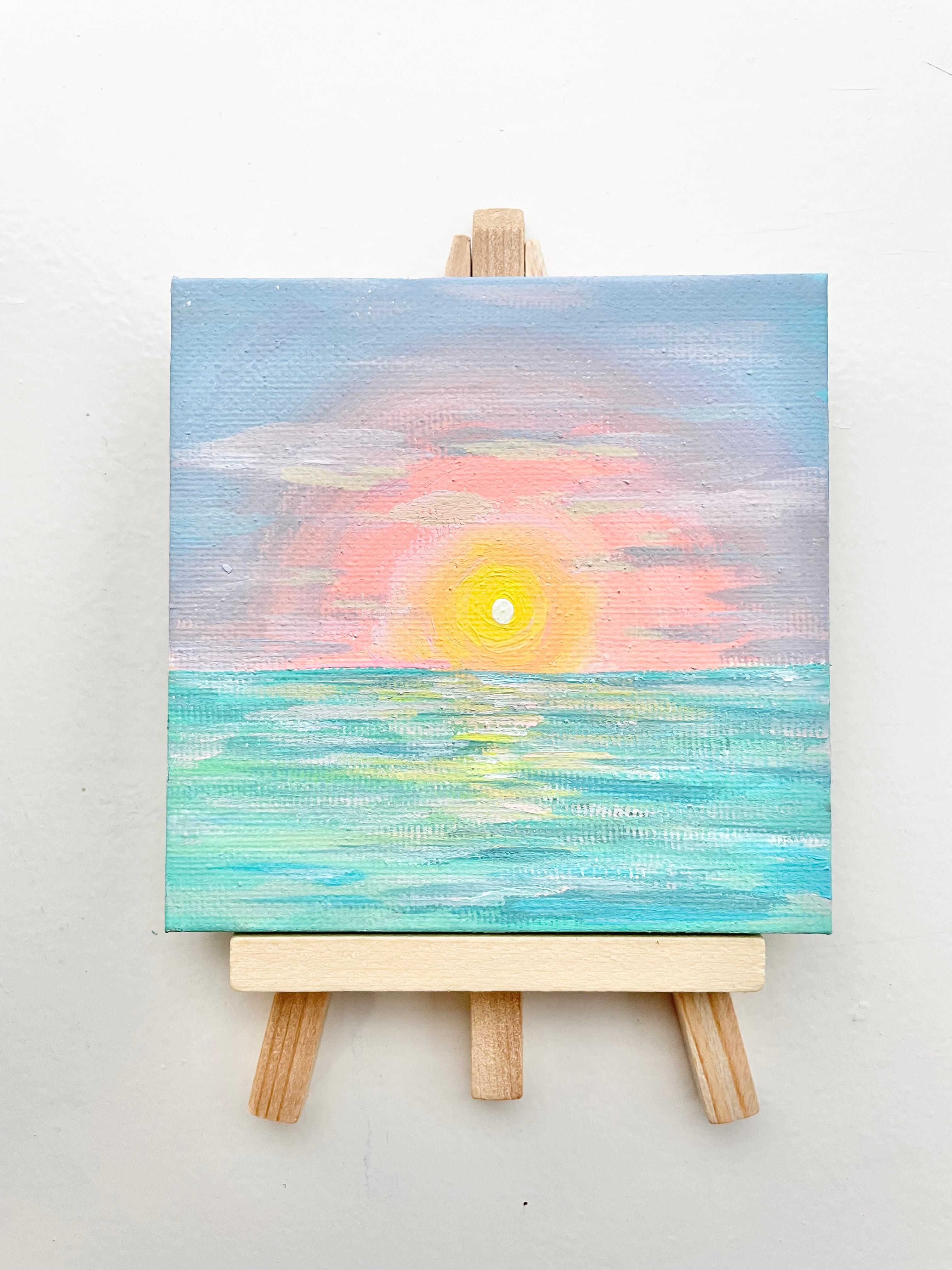 Sunset, Emerald, mini canvas1枚目の画像