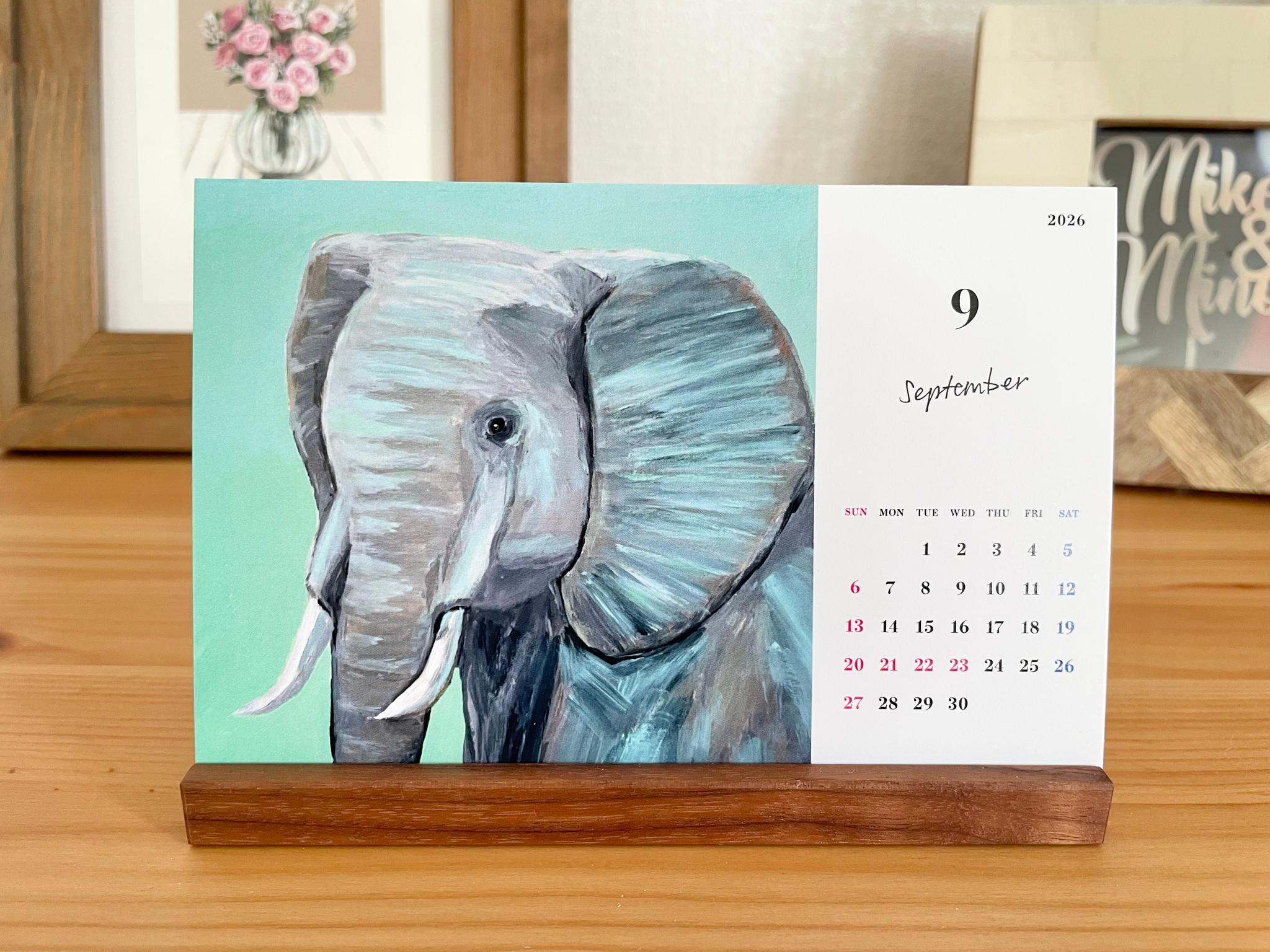 The Africa Animal Collection calendar、卓上カレンダー、アフリカアニマルカレンダー | 10枚目