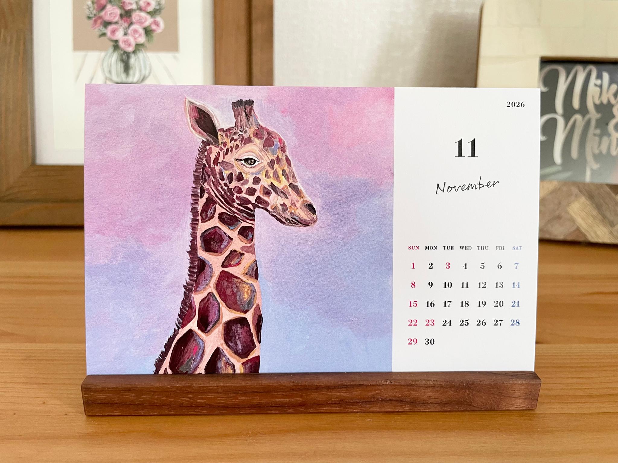 The Africa Animal Collection calendar、卓上カレンダー、アフリカアニマルカレンダー | 12枚目