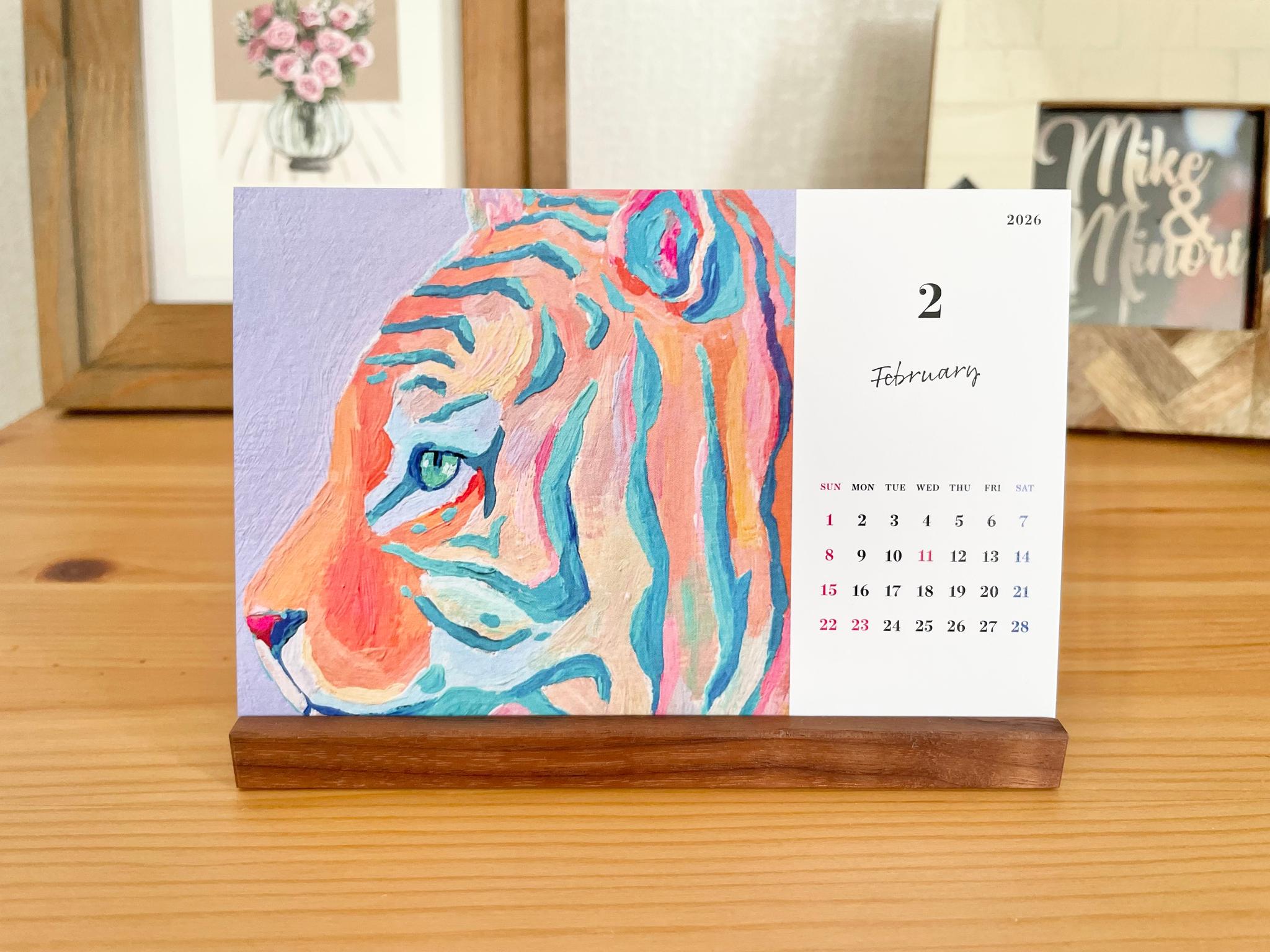 The Africa Animal Collection calendar、卓上カレンダー、アフリカアニマルカレンダー | 3枚目