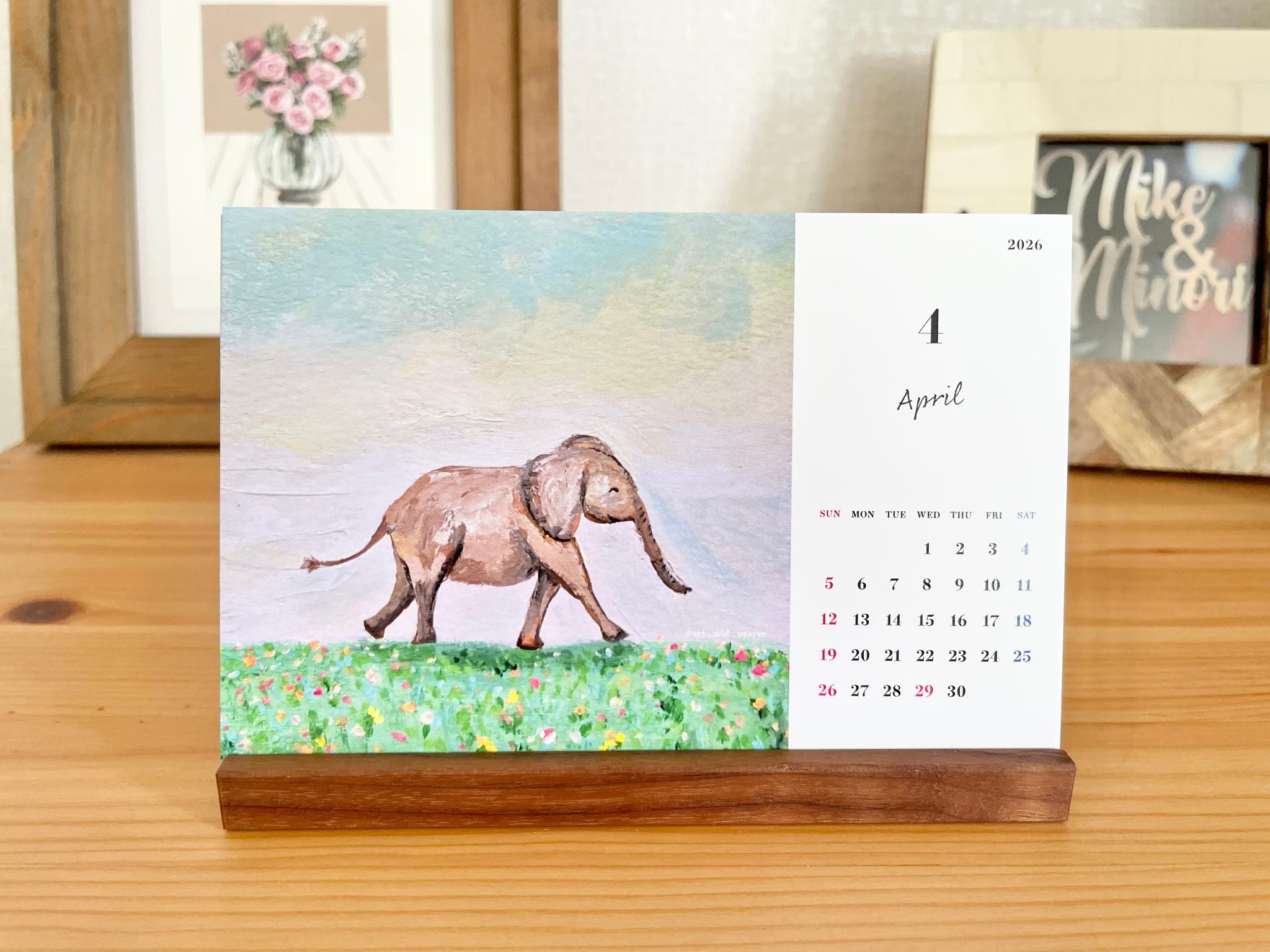 The Africa Animal Collection calendar、卓上カレンダー、アフリカアニマルカレンダー | 5枚目