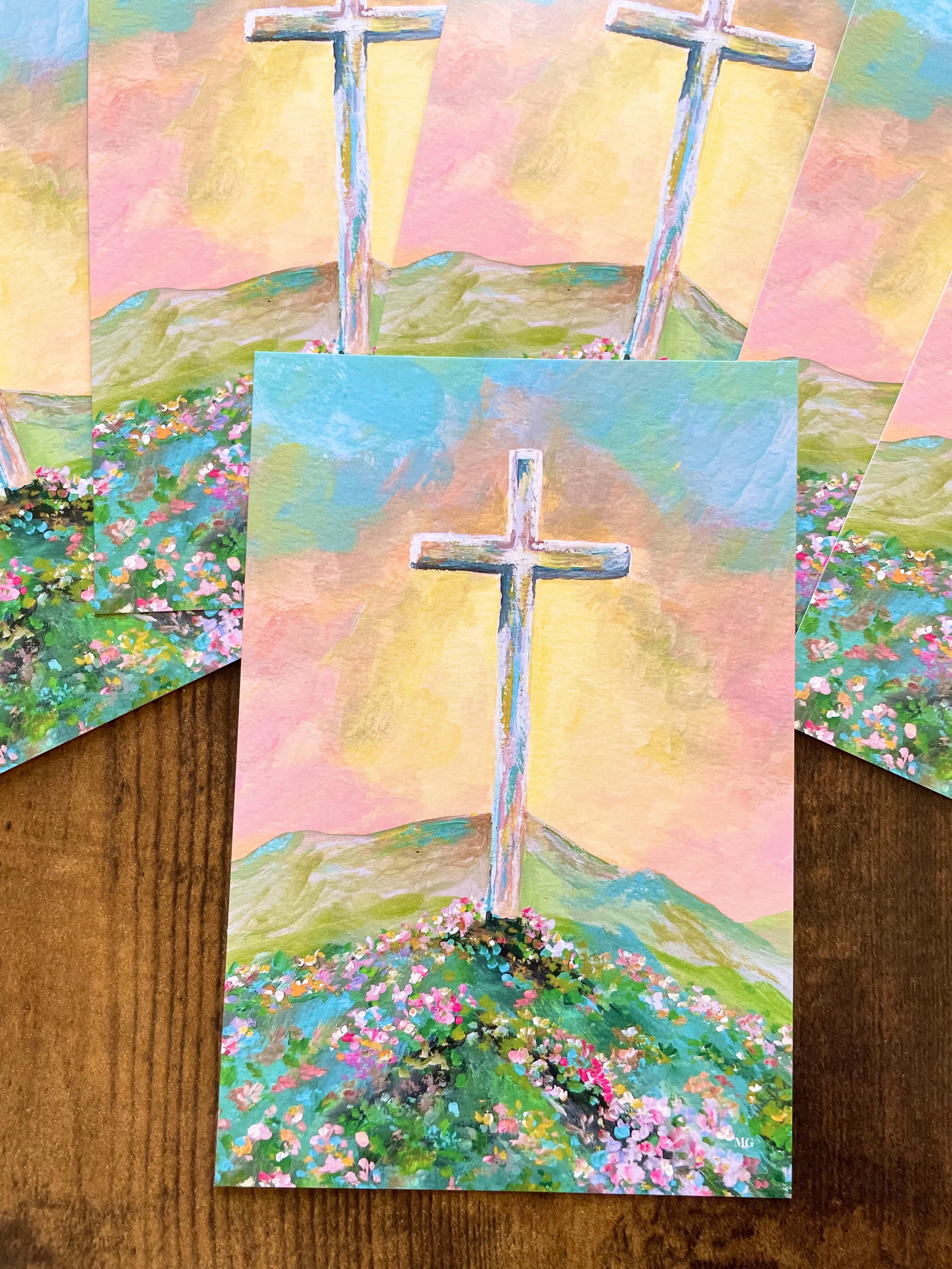 He is risen, 十字架，クリスチャンポスターカード，イースターポストカード, 第二弾