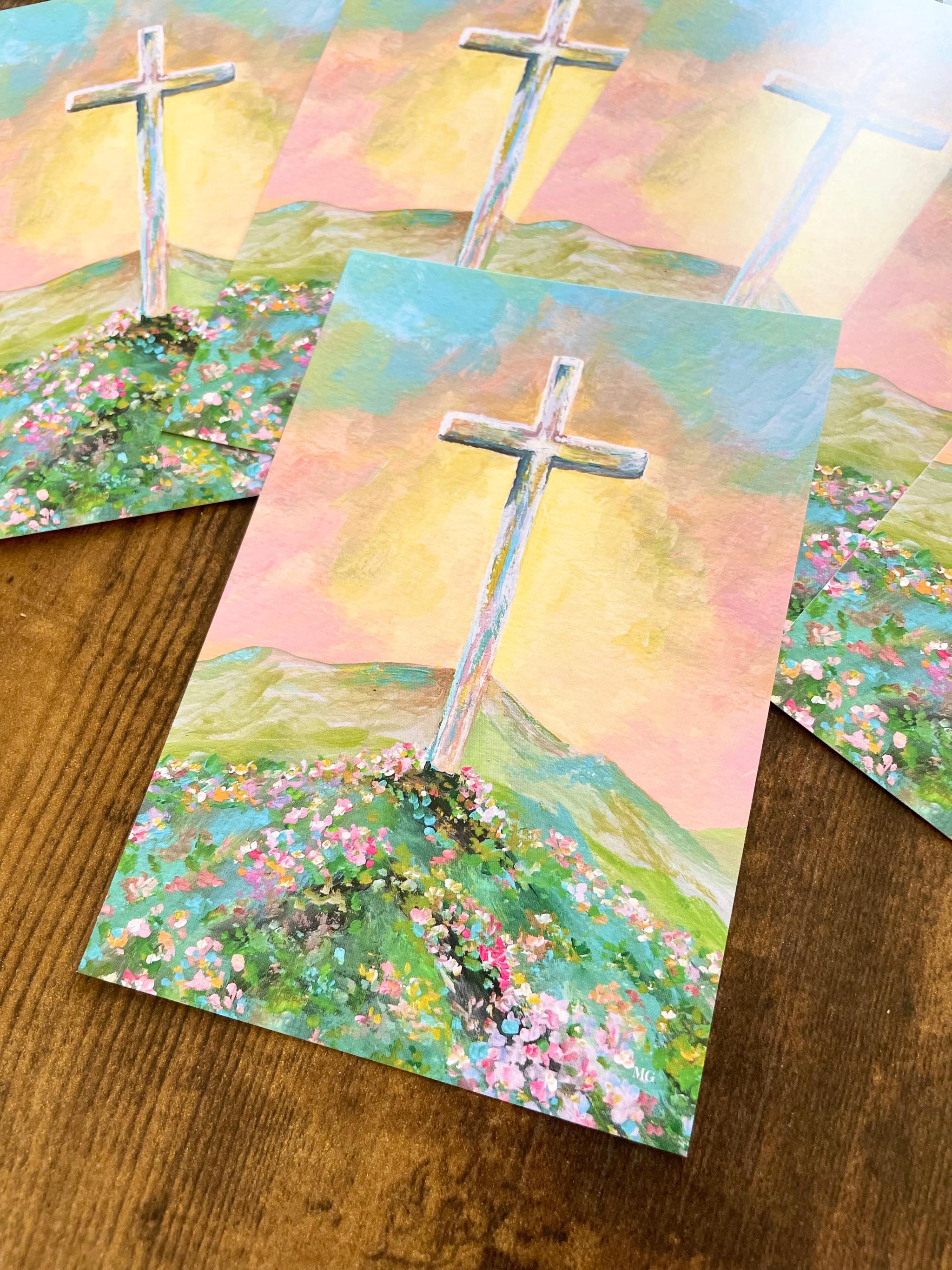 He is risen, 十字架，クリスチャンポスターカード，イースターポストカード, 第二弾 | 2枚目