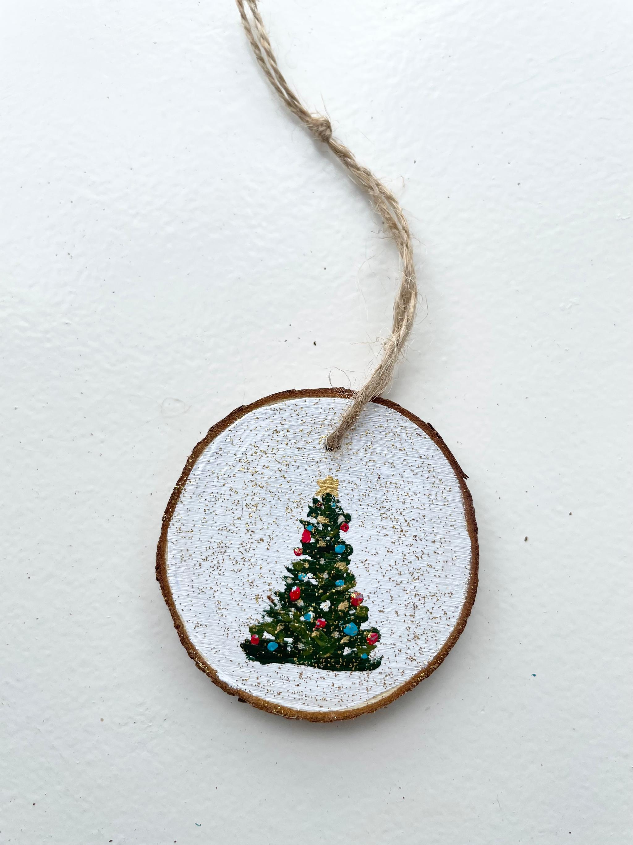 手描きの木製オーナメント、クリスマスオーナメント、クリスマスデコレーション、トナカイ、となかい、クリスマスツリー | 4枚目