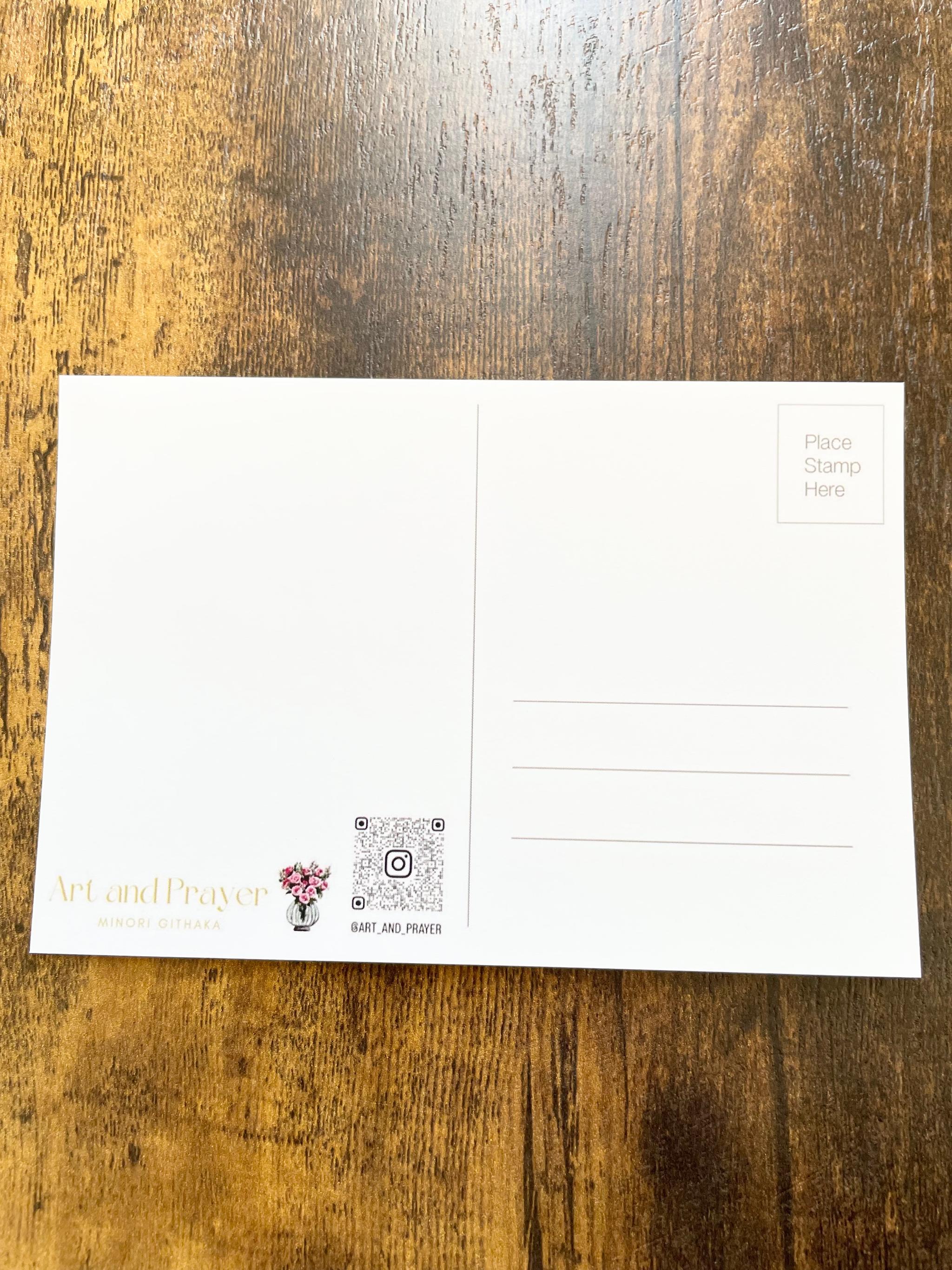 クリスマスポストカード, クリスマスツリーポストカード, クリスマスツリーアート, クリスマスカード | 2枚目